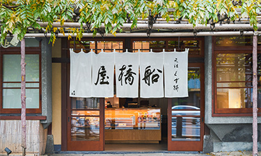 Funabashiya, Main shop in front of Kameido Tenjin Shrine